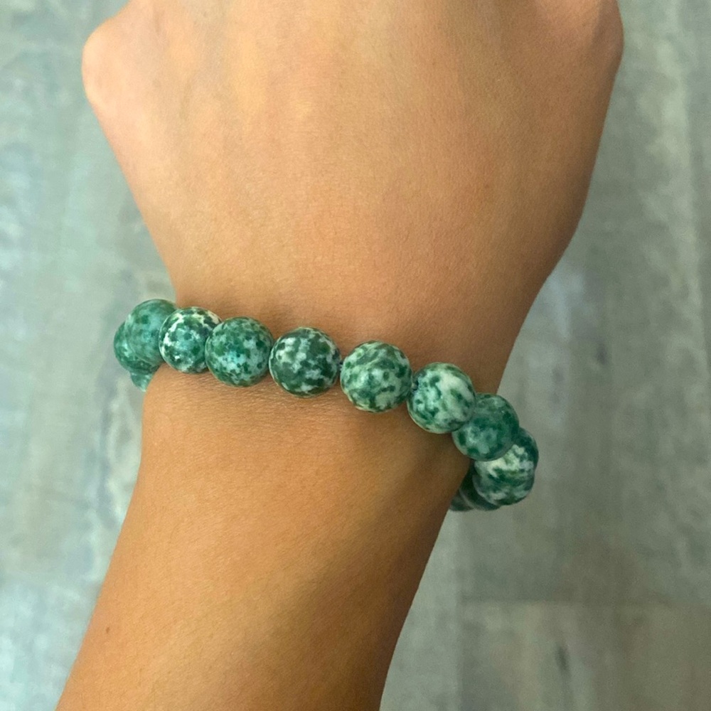 Natural green spot Jasper